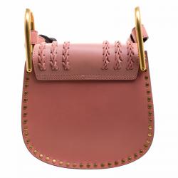 مملوكة مسبقًا Chloe Misty Rose Leather Mini Hudson Shoulder Bag