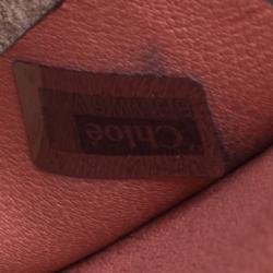 مملوكة مسبقًا Chloe Misty Rose Leather Mini Hudson Shoulder Bag