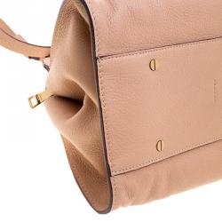 Pre Owned Chloe Beige Leather Medium Everston Satchel