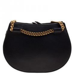مملوكة مسبقًا Chloe Navy Blue Leather Pixie Shoulder Bag