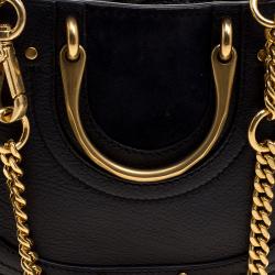 مملوكة مسبقًا Chloe Navy Blue Leather Pixie Shoulder Bag