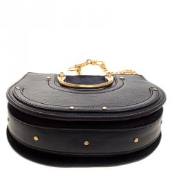 مملوكة مسبقًا Chloe Navy Blue Leather Pixie Shoulder Bag