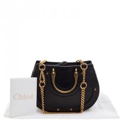 مملوكة مسبقًا Chloe Navy Blue Leather Pixie Shoulder Bag