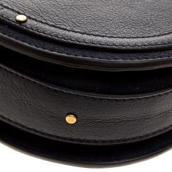 مملوكة مسبقًا Chloe Navy Blue Leather Pixie Shoulder Bag