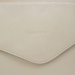 مملوكة مسبقًا Chloe Cream Leather Leonie Clutch
