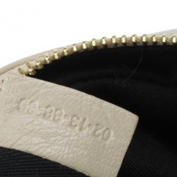 مملوكة مسبقًا Chloe Cream Leather Leonie Clutch