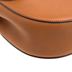 مملوكة مسبقًا Chloe Brown Leather Medium Drew Shoulder Bag