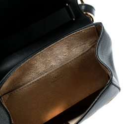 مملوكة مسبقًا حقيبة كروس كلوي درو ليتيل هورسيز جلد مزخرف بييو سوداء صغيرة