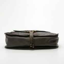 Pre Owned Chloe Python Marcie Large Satchel 	