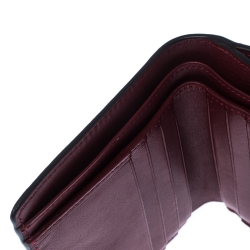 Pre Owned Chloe Burgundy Leather Drew Compact Wallet