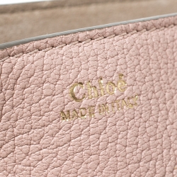 Pre Owned Chloe Cement Pink Leather Medium Drew Shoulder Bag