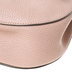 Pre Owned Chloe Cement Pink Leather Medium Drew Shoulder Bag