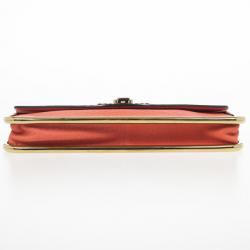 مملوكة مسبقًا Chloe Textured and Patent Leather Sally Clutch