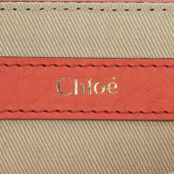 مملوكة مسبقًا Chloe Textured and Patent Leather Sally Clutch