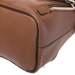 Pre Owned Chloe Tan/Orange Leather and Suede Faye Backpack