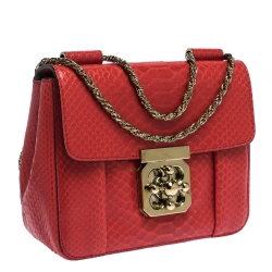 مملوكة مسبقًا حقيبة كتف كلوي إلسي جلد سوداء صغيرة