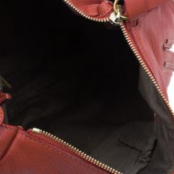 مملوكة مسبقًا Chloe Orange Leather Large Marcie Shoulder Bag