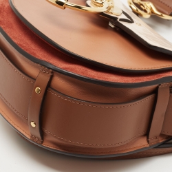 مملوكة مسبقًا Chloe Tri Color Croc Embossed, Suede and Leather Small Tess Shoulder Bag