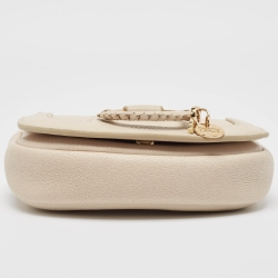 Pre Owned See by Chloe Beige Leather Mini Hana Crossbody Bag