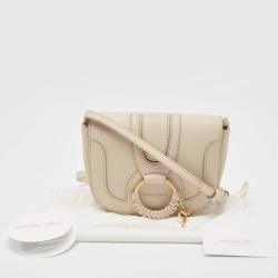 Pre Owned See by Chloe Beige Leather Mini Hana Crossbody Bag