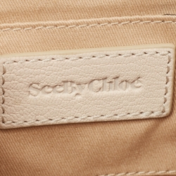 Pre Owned See by Chloe Beige Leather Mini Hana Crossbody Bag