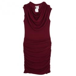 Pre Owned Chloe Draped Waist Rouge Dress XS