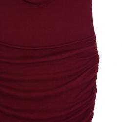 Pre Owned Chloe Draped Waist Rouge Dress XS