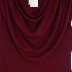 Pre Owned Chloe Draped Waist Rouge Dress XS