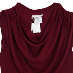 Pre Owned Chloe Draped Waist Rouge Dress XS