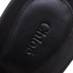 Pre Owned Chloe Multicolor Knotted Leather Jamaica Wedge Slides Size 40