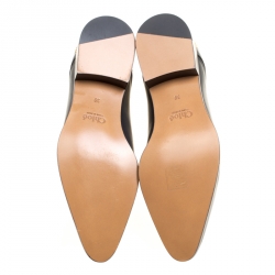 Pre Owned Chloe Black Leather Glamour Studded Chelsea Boots Size 39