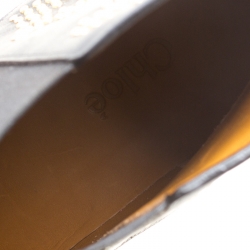 Pre Owned Chloe Black Leather Glamour Studded Chelsea Boots Size 39