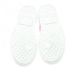 Pre Owned Chloe Light Pink Suede Ivy Scallop Slip On Sneakers Size 36