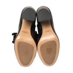 Pre Owned Chloe Black Leather Harper Mid Calf Boots Size 41