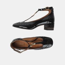 Pre Owned Chloe Dark Brown Patent Leather Pumps 37