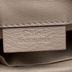 Pre Owned Chloe Beige Leather Mini Faye Backpack