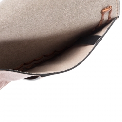 Pre Owned Chloe Brown Leather Passport Holder