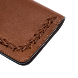 Pre Owned Chloe Brown Leather Passport Holder