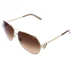 Chloé Brown CE111S Aviator Sunglasses