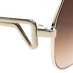 Chloé Brown CE111S Aviator Sunglasses