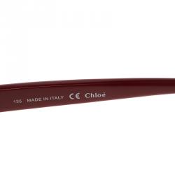 Chloe Brown/Red CE627S Cat Eye Sunglasses