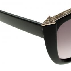Chloe Black CE659SR Dallia Embellished Oversize Sunglasses