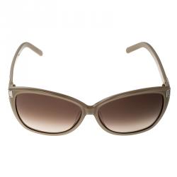 Pre Owned Chloe Beige/Brown Gradient CE604S Square Sunglasses