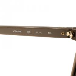 Pre Owned Chloe Beige/Brown Gradient CE604S Square Sunglasses