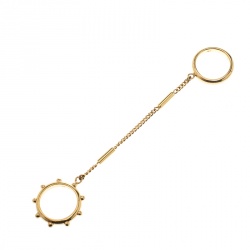 Chloe Two Chain Gold Tone Ring
