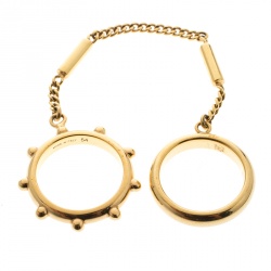 Chloe Two Chain Gold Tone Ring