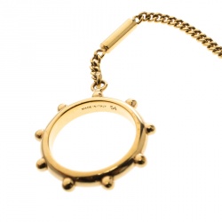 Chloe Two Chain Gold Tone Ring