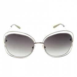 Chloe Gold/Green Gradient CE119S Round Oversized Sunglasses