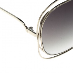 Chloe Gold/Green Gradient CE119S Round Oversized Sunglasses