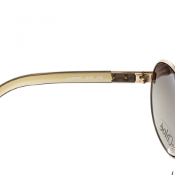 Chloe Gold/Brown Gradient CL2207 Aviator Sunglasses